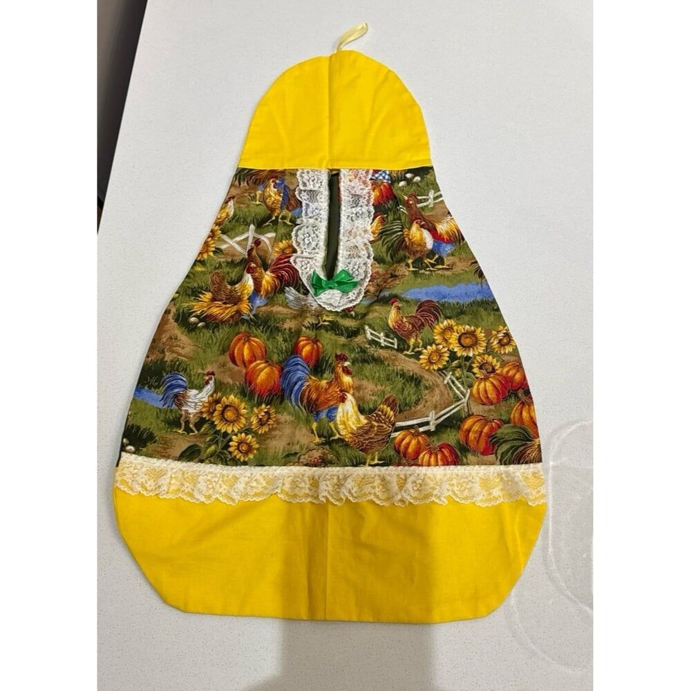 Country Kitchen Hen Bag Holder - Shabby Chic Kitchen- Vintage decor